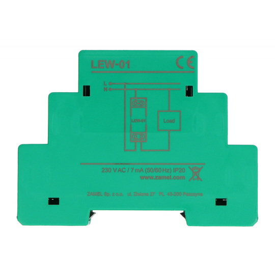 Zamel Supla LEW-01 - монітор електроенергії - 1-фазний 16A - WiFi - додаток для Android/iOS