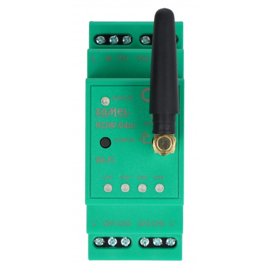 Zamel Supla ROW-04M - 4-канальне WiFi реле 230V - додаток для Android/iOS