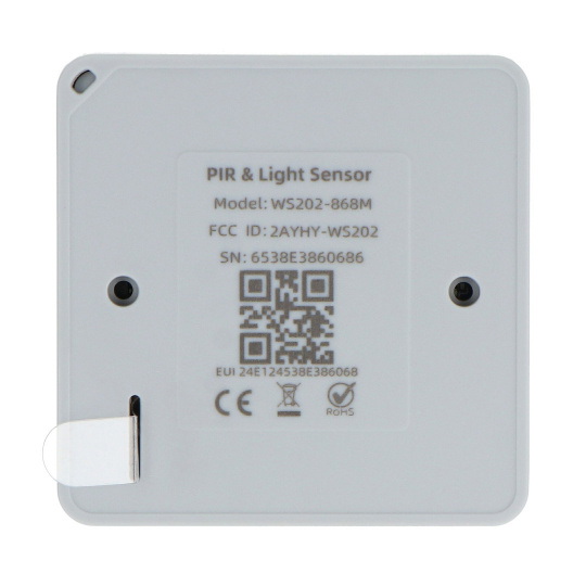 Розумний датчик руху та освітлення Milesight WS202 PIR LoRaWAN