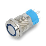 Przełącznik ON-OFF monostabilny - 2A/250V - płaski - niebieski