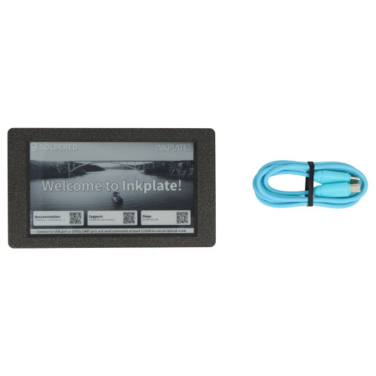 Inkplate 5 Gen2 з корпусом та батареєю - 5,2-дюймовий дисплей для електронного паперу 1280x720 пікселів - ESP32 - сумісний з Ardui