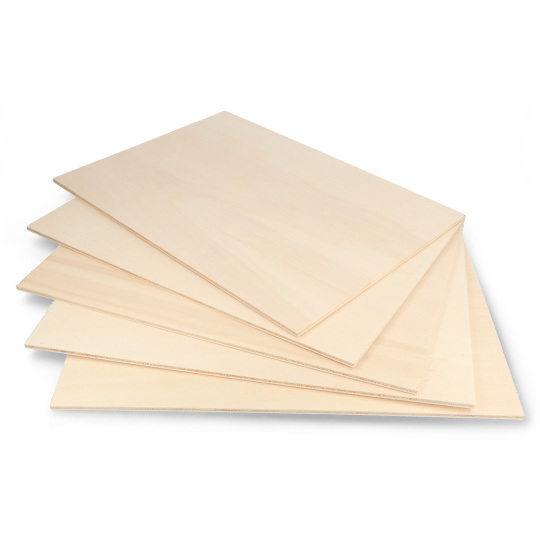 Фанера з тополі - 4 мм - 210x297 мм - 5 шт.
