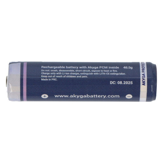 18650 Літій-іонний акумулятор Akyga INR18650-22M-PCM 3.7V/2200mAh із захистом