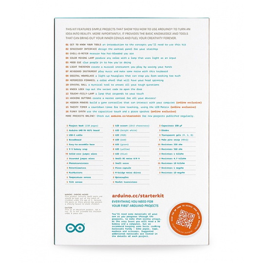 Стартовий комплект Arduino R4 K000007_R4 - офіційний стартовий комплект з платою Arduino Uno R4 WiFi