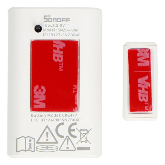Sonoff SNZB-04P - датчик відкриття дверей та вікон - ZigBee - додаток для Android/iOS