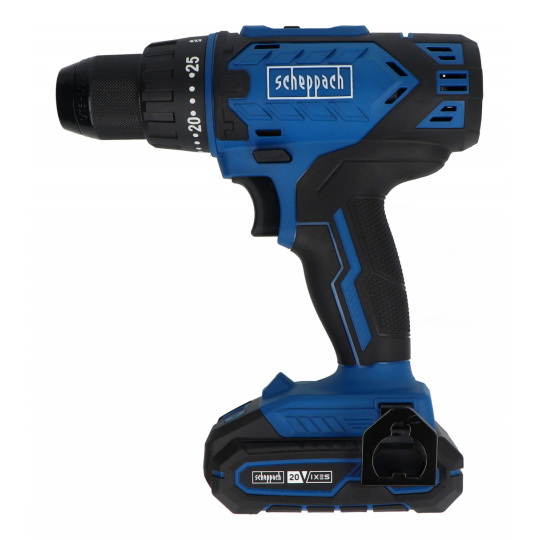 Акумуляторний дриль-шуруповерт Scheppach C-DTB74-1-X з набором аксесуарів