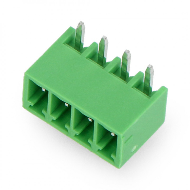 Listwa montażowa KF2EDGR-Y-3.5-4P, męska, 4-pinowa, raster 3,5mm, kątowa, zabudowana