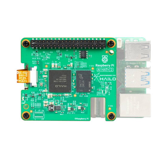 Raspberry Pi AI HAT+ 2 40 TOPS - плата прискорювача штучного інтелекту Hailo-10H для Raspberry Pi 5
