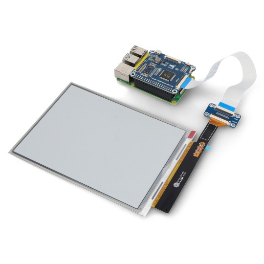 Електронний папір, екран E-Ink, 7,8 дюймів, 1872x1404 пікселів - Дисплей для Raspberry Pi 4B/3B+/3B/Zero - Waveshare 16766