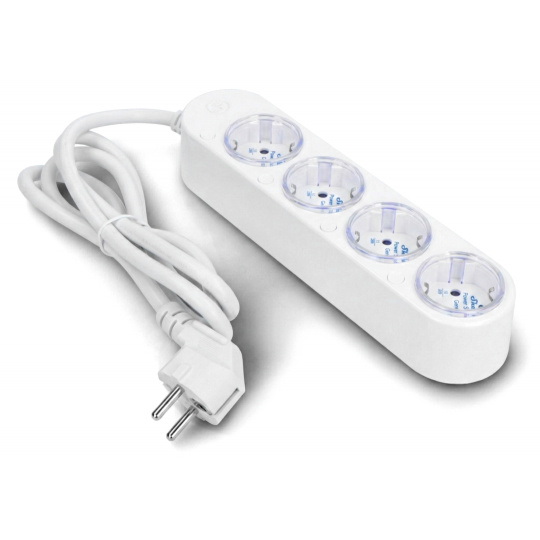 Shelly Power Strip 4 Gen4 - Розумний подовжувач - Білий