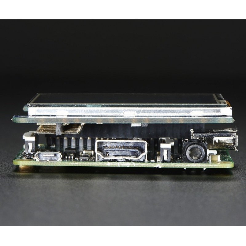 PiTFT Hat Mini Kit - wyświetlacz dotykowy rezystancyjny 2.4" 320x240 dla Raspberry Pi A+/B+/2