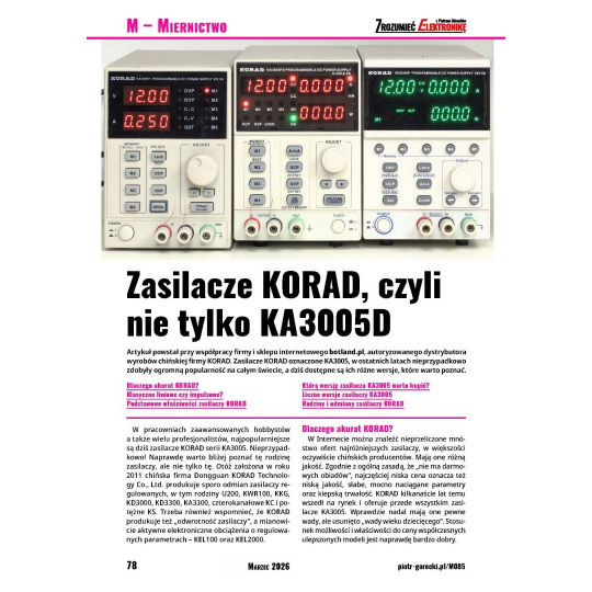 Розуміння електроніки (3/2026) - щомісяця, цифрове видання