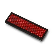 Programowalny identyfikator LED Name Tag 93x30mm - wyświetlacz tekstowy USB - czerwony