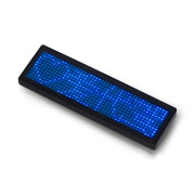 Programowalny identyfikator LED Name Tag 93 x 30 mm - wyświetlacz tekstowy USB - niebieski