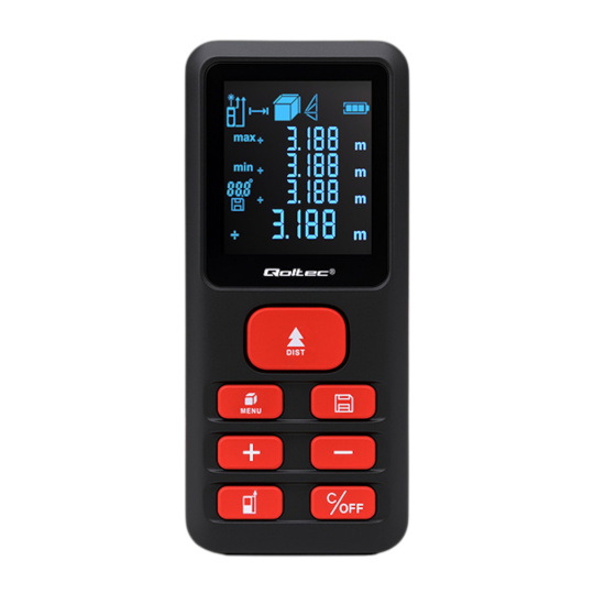 Лазерный дальномер - 50 м - Qoltec 50688
