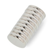 Magnes neodymowy okrągły 20x3mm - 10szt.