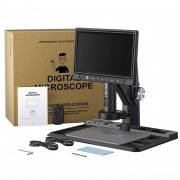 Mikroskop cyfrowy 318C - 1600x 12MPx 28 LED - ekran HD IPS 10,1'' + pilot bezprzewodowy