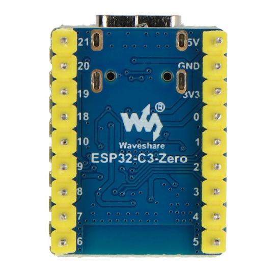 ESP32-C3-Zero-M — плата разработки WiFi/Bluetooth с разъемами — ESP32-C3FN4 — Waveshare 25532