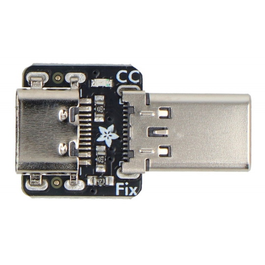 USB Type C CC Resistor Fixer - USB C адаптер с резисторами 5,1 кОм CC - Adafruit 6323