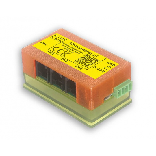 Tinycontrol tMTH-4 - вимірювач температури та вологості - Modbus RTU - до 4 датчиків AHT20/AM2301B