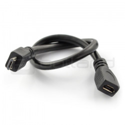 Przedłużacz microUSB - microUSB - 20cm