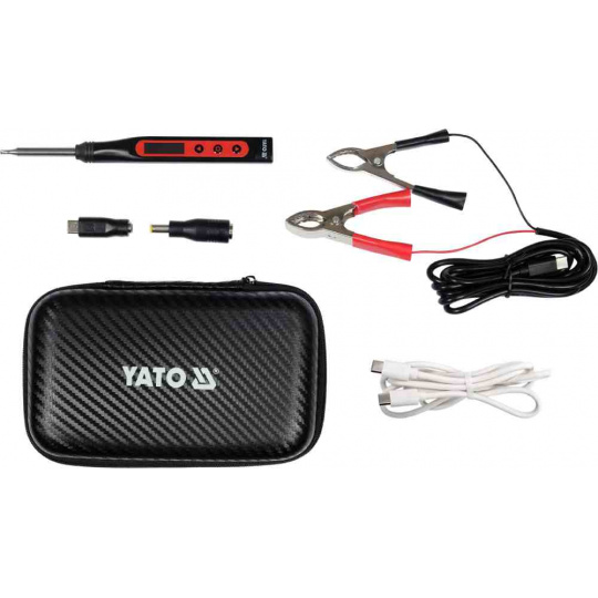 Портативный цифровой паяльник с разъемом USB C, наконечник T12, Yato YT-82490