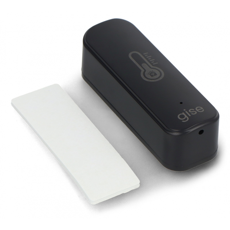 Tuya - czujnik temperatury i wilgotności - WiFi - czarny - Gise GTHS-WF-01-B