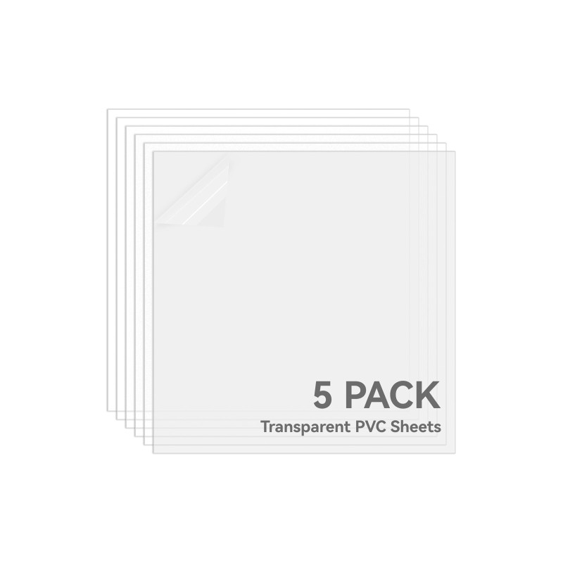 Arkusz PVC przezroczysty 0,3mm 300x300mm - Bambu Lab - 5szt. - YF001