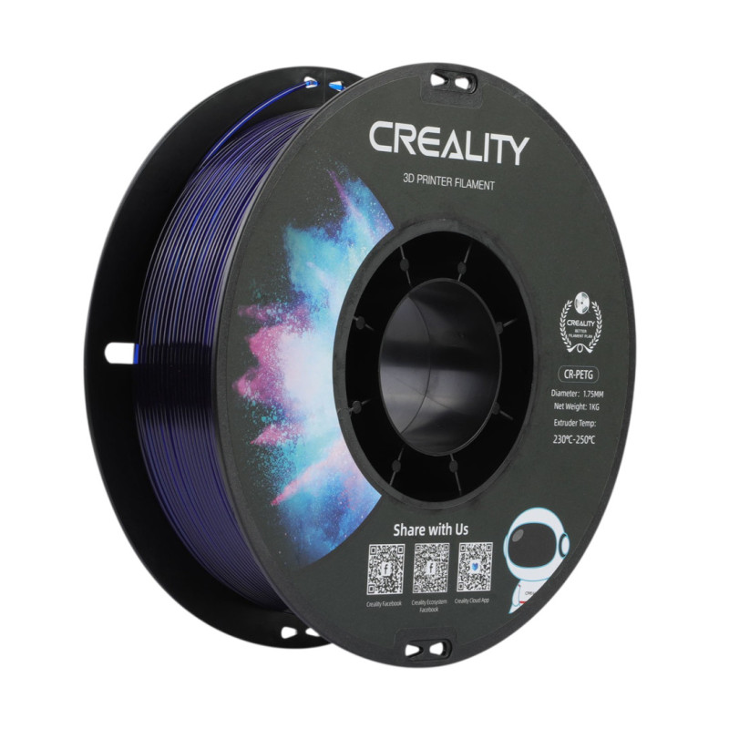 Filament Creality CR-PETG Refill 1,75mm 1kg - Transparent Blue