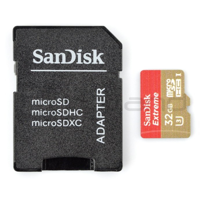 Karta pamięci SanDisk Extreme micro SD / SDHC 32GB UHS-I klasa 10 z adapterem