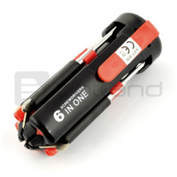 Multiśrubokręt 6w1 + latarka LED