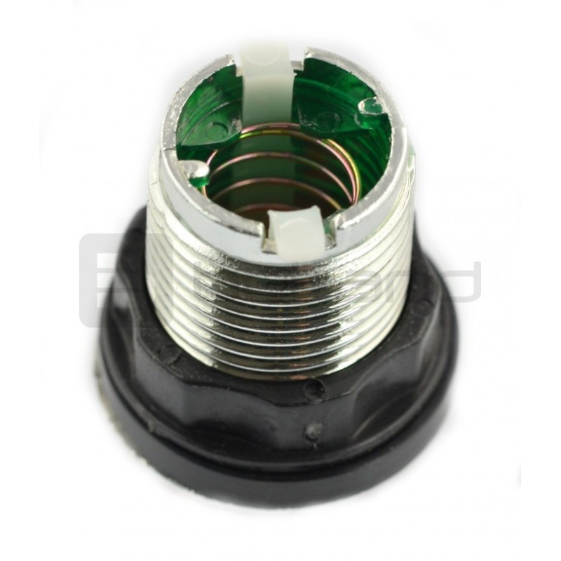 Push Button 3,3cm - zielone podświetlenie