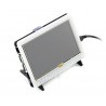 Ekran dotykowy rezystancyjny LCD TFT 5'' 800x480px HDMI + GPIO dla Raspberry Pi 2/B+ + obudowa czarno-biała   - zdjęcie 2