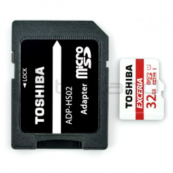Karta pamięci Toshiba Exceria micro SD / SDHC 32GB UHS 1 klasa 10 z adapterem