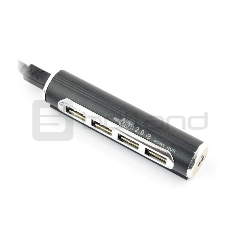 Tracer H6 - HUB USB 2.0 aktywny hub 4-portowy z zasilaczem 5V/1A