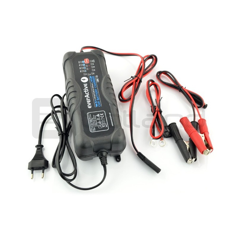 Ładowarka, prostownik CBC-10 do akumulatorów żelowych / AGM / kwasowo-ołowiowych 12V/24V - 10A