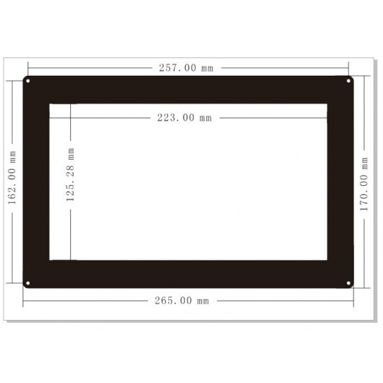 Сенсорний екран H - ємнісний РК-TFT 10.1'' 1024x600px для Raspberry + корпус - Waveshare 11557