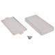 Obudowa plastikowa Kradex Z34UJ - 129x68x24mm jasna z uszami Obudowa plastikowa Kradex Z34UJ - 129x68x24mm jasna z uszami