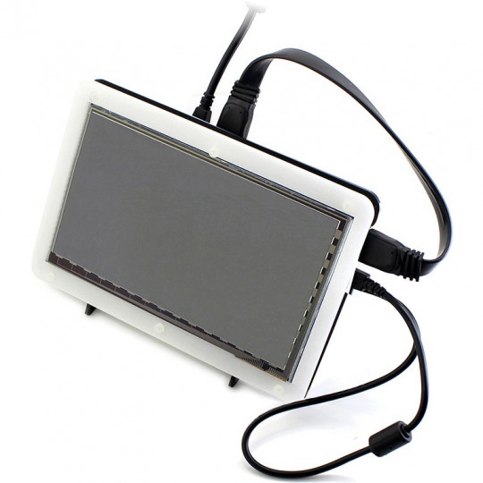 Корпус для Raspberry Pi и 7-дюймового TFT HDMI LCD-экрана — черно-белый — Waveshare 11301