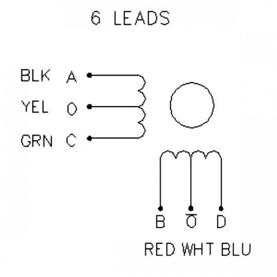 Кроковий двигун JK42HS48-0806 200 кроків/об 6.0V/0.8A/0.31Nm