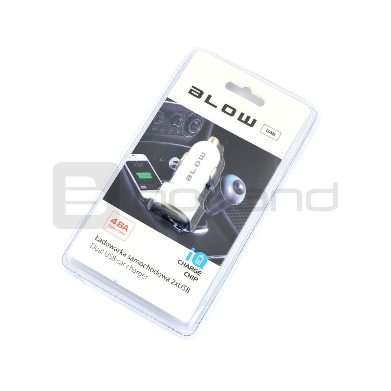 Ładowarka / zasilacz samochodowy Blow G48 5V/4,8A USB - 2 gniazda
