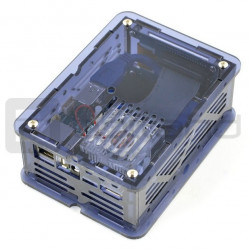 CloudShell dla Odroid XU4 - elementy do budowy serwera plików NAS - niebieski