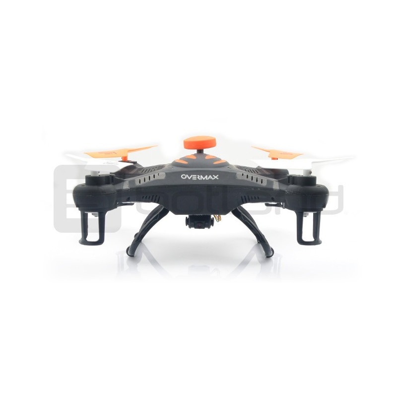 Dron quadrocopter OverMax X-Bee drone 2.5 2.4GHz z kamerą HD - 38cm + dodatkowy akumulator + obudowa