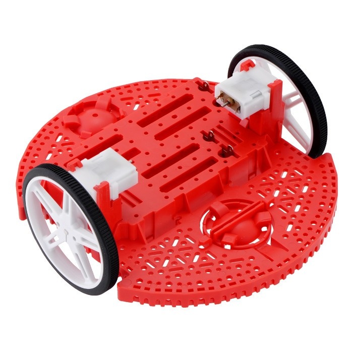 Pololu Romi Chassis Kit - 2-kołowe podwozie robota - czerwone