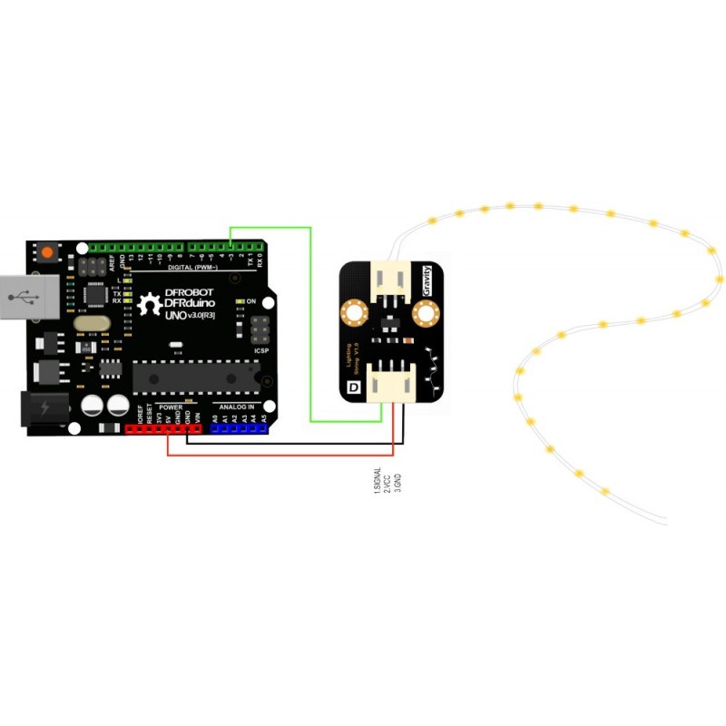 DFRobot - Pasek LED dla Arduino - 4m, kolor ciepły