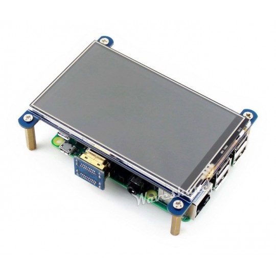 Резистивний РК-дисплеї IPS сенсорний екран 4 дюйми 800x480 пікселів HDMI + GPIO для Raspberry Pi - Waveshare 12030
