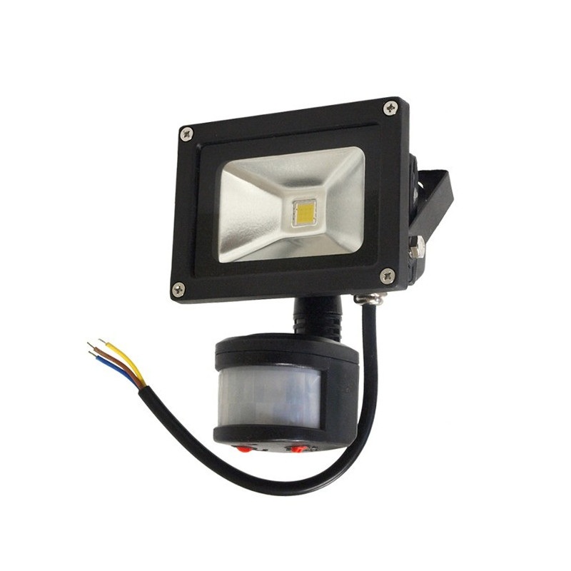 Lampa zewnętrzna LED ART z sesorem ruchu, 10W, 600lm, IP65, AC80-265V, 4000K - biała neutralna