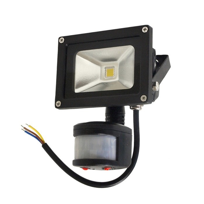 Lampa zewnętrzna LED ART z sesorem ruchu, 10W, 600lm, IP65, AC80-265V, 4000K - biała neutralna