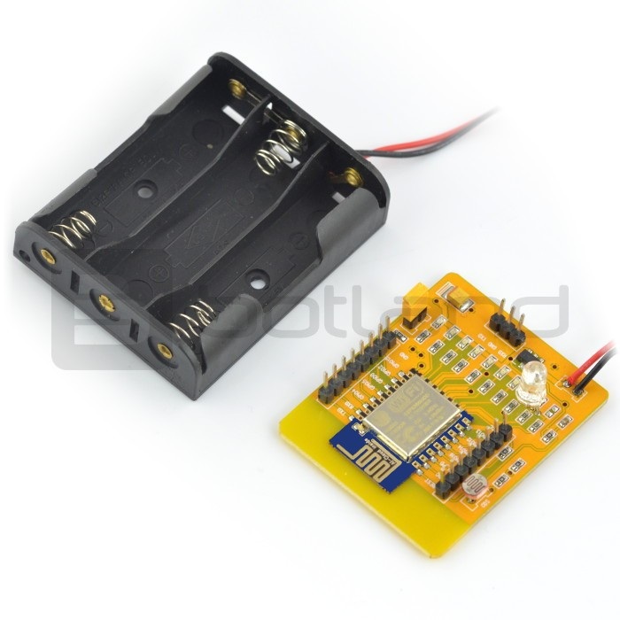 Yellow Board ESP8266 - moduł WiFi ESP-12 + koszyk na baterie