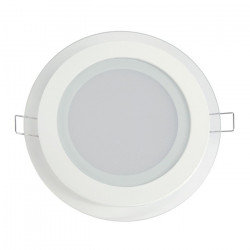 Panel LED ART szklany okrągły 16cm, 12W, 800lm, AC80-265V, 3000K - biała ciepła